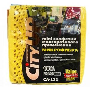 Салфетка микрофибра CA-122 CityUP 6 шт 25*25см