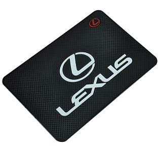 Коврик панели черный с логотипом Lexus 200*135мм Лексус