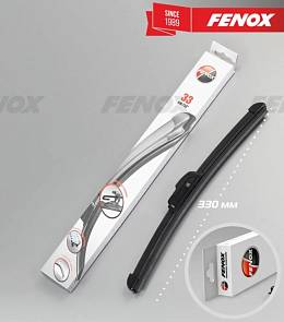 Щетка дворника Fenox 330мм БЕСкаркасная 13"