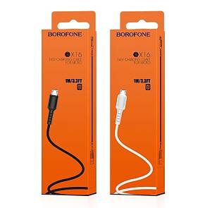 Кабель micro USB Borofone BX16 1 метр в коробке 2,4A