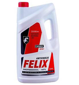 Антифриз Felix красный Carbox G12+ 5 кг