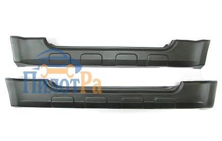 Пороги наружные ВАЗ-2121-21213 ТЮНИНГ ШАГРЕНЬ черные