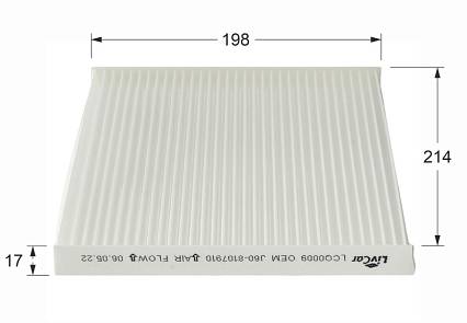 Фильтр салонный LivCar Chery LCQ0009 J60-8107910