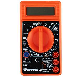Мультиметр цифровой DT-838 Ермак + термопара 660-005