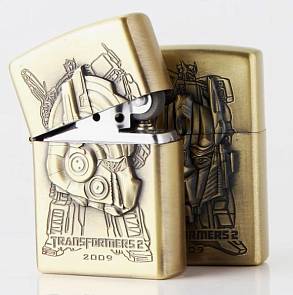 Зажигалка бензиновая Transformers металл разные дизайны