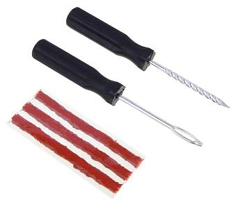 Набор для ремонта бескамерных шин №1 5 жгутов, I-инструмент 777-006