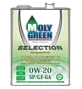 Масло моторное Moly Green Selection 0w20 синтетика 4 литра
