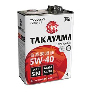 Масло моторное Takayama 5w40 синтетика 4 литра металл
