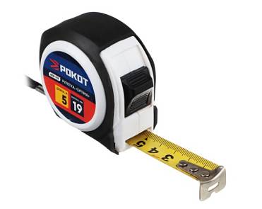 Рулетка 5м Рокот Optima 19мм 658-115