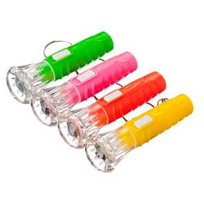 Брелок-фонарик 1 LED 3*AG3 пластик, 6*2см 198-069