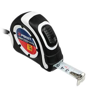 Рулетка 7,5м Рокот автостоп 25мм 658-011