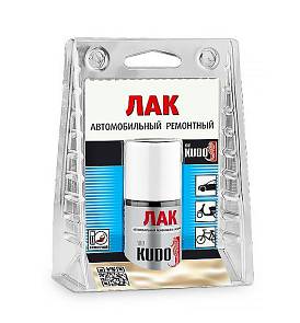 Лак Kudo 70000 автомобильный ремонтный с кисточкой 15 мл