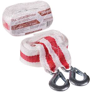 Трос буксировочный стропа 5 тонн 5 метров с крюками SW 013