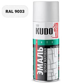 Краска Kudo 1101 белая матовая RAL 9003 520мл