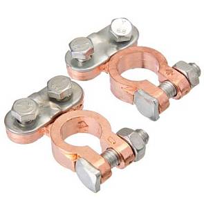 Клеммы аккумуляторные NG 745-006  №6 Китай прямой зажим напылен медь