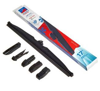 Щетка дворника DF зимняя 425мм 17" с переходниками на все авто