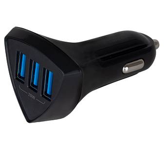 Зарядное устройство для сотового PL SW 3USB 12В - 24В 019