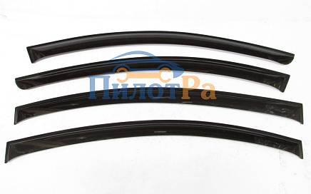 Дефлектор боков. стекла (ветровик) 4шт. TOYOTA-COROLLA накладной 4D MUGEN NEW Шаповаленко