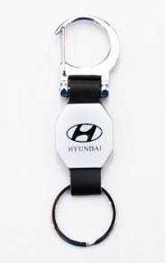 Брелок Логотип авто - Hyundai Хендай карабин хром