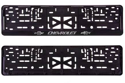 Рамка под номер Chevrolet рельеф + защелка