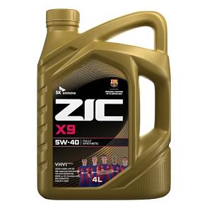 Масло моторное ZIC X9 5w40 SP синтетика 4 литра