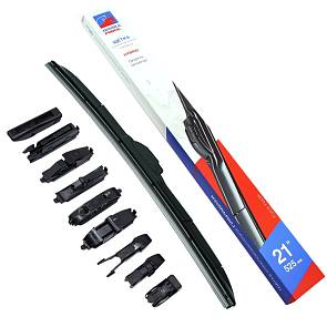 Щетка дворника DF гибридная 525мм 21" с переходниками на все авто