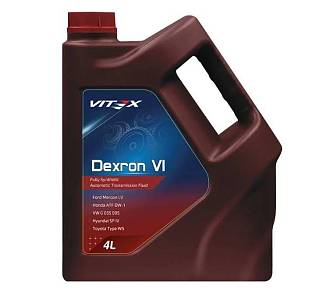 Масло трансмиссионное для АКПП Vitex Dexron VI DX6 4 литра