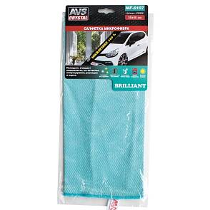 Салфетка Микрофибра AVS для стекол и зеркал 35*40см MF-6107