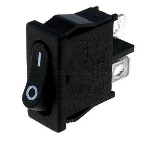 Кнопка универсальная 2 положения Узкая черная Мини