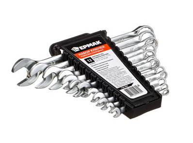 Ключи рожково-накидные Ермак 12 предметов 6-22мм Матовые 736-050