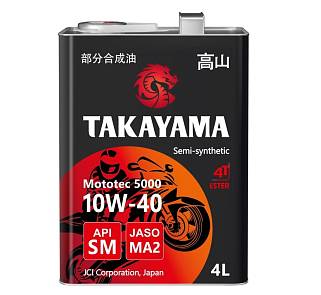 Масло моторное Takayama Mototec 5000 4T 10w40 4 литра