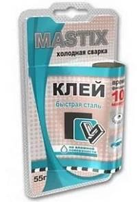 Холодная сварка MASTIX Быстрая сталь 55 грамм MC0118
