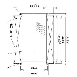 Фильтр воздушный A-868V Double Force DFA1430