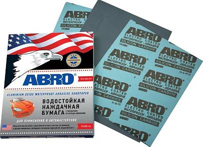 Наждачная бумага ABRO водостойкая P800 24*28см